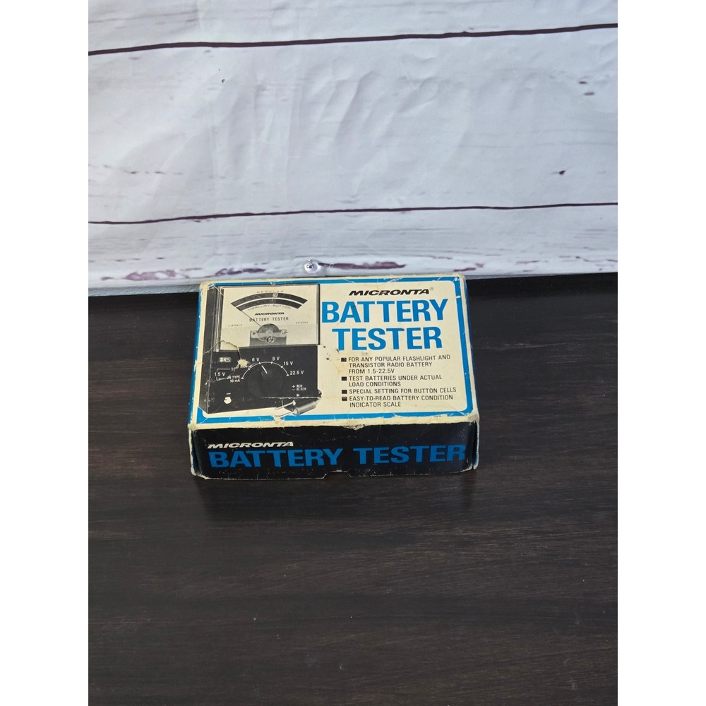 Micronta 22-030A Analog Battery Tester Multi-Voltage Vintage Radio Shack‎ Tool
